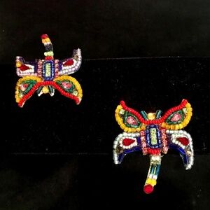 Authentic Bradley Levin Dragonfly Earrings